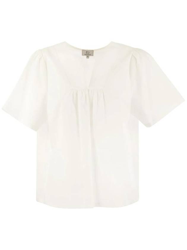 Woolrich Poplin Blouse - WOOLRICH - BALAAN 1