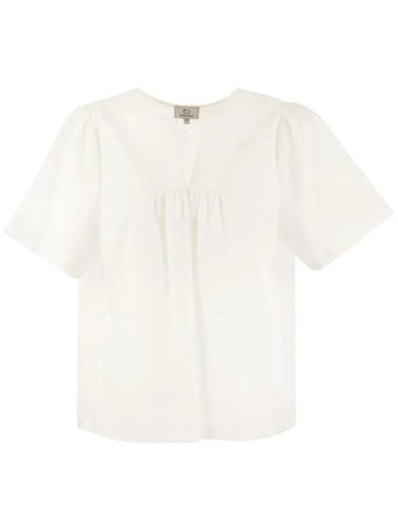 Woolrich Poplin Blouse - WOOLRICH - BALAAN 1