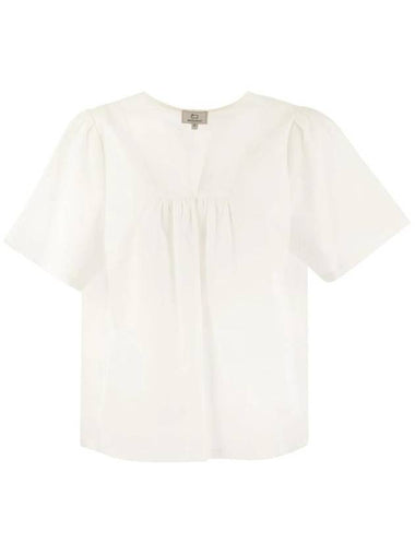 Woolrich Poplin Blouse - WOOLRICH - BALAAN 1