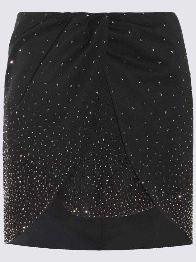 Midi Skirt OWCU009S24FAB0031000 Black - OFF WHITE - BALAAN 5