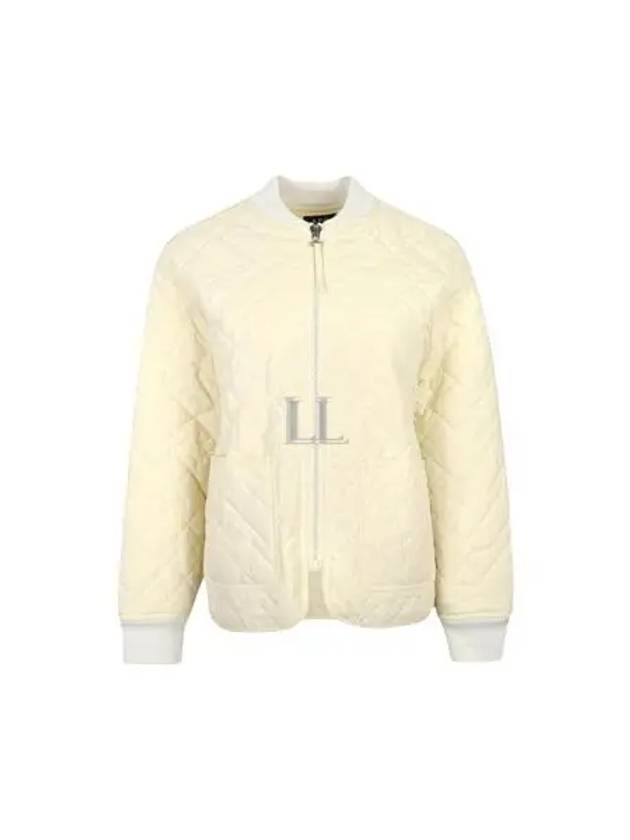 Elea Quilting Zip-Up Jacket Cream - A.P.C. - BALAAN 2