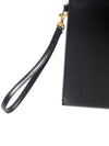 Tiny Cassandre Shiny Leather Zip Tablet Clutch Bag Black - SAINT LAURENT - BALAAN 5