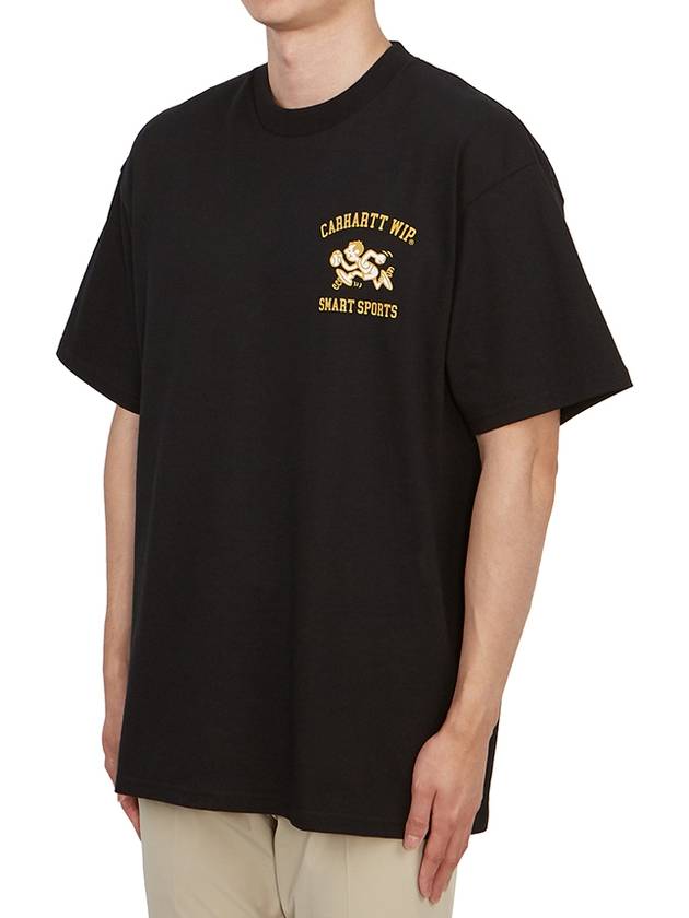 Smart Sports Short Sleeve T-Shirt Black - CARHARTT WIP - BALAAN 3