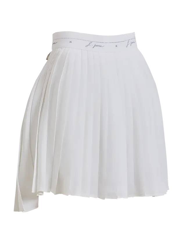 Golf Wear Uncut Chiffon Pleated Skirt White - J JANE - BALAAN 3