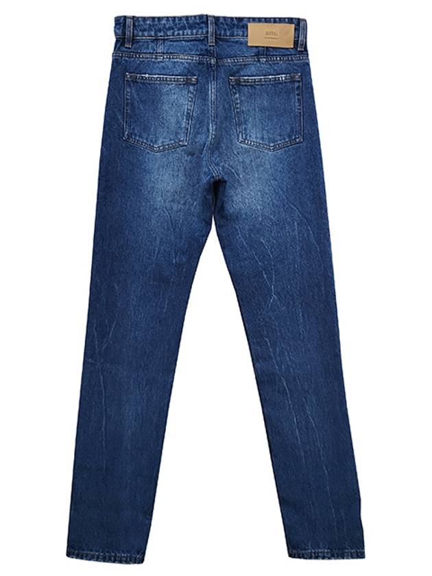 Men's Logo Patch Jean Blue - AMI - BALAAN 4