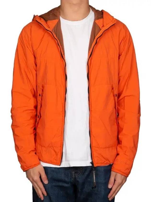 Men's Chrome Goggles Hooded Jacket Orange - CP COMPANY - BALAAN 3