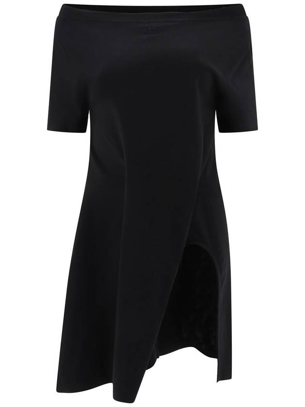 Asymmetric mini short dress black - COURREGES - BALAAN 2