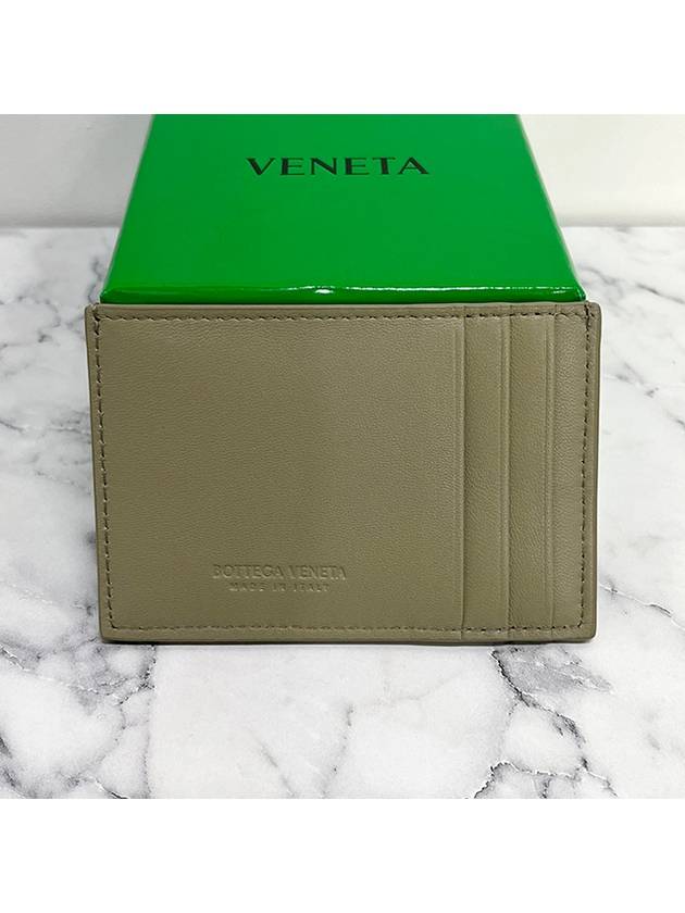 Intrecciato Lambskin Calfskin Card Wallet Travertine - BOTTEGA VENETA - BALAAN 5