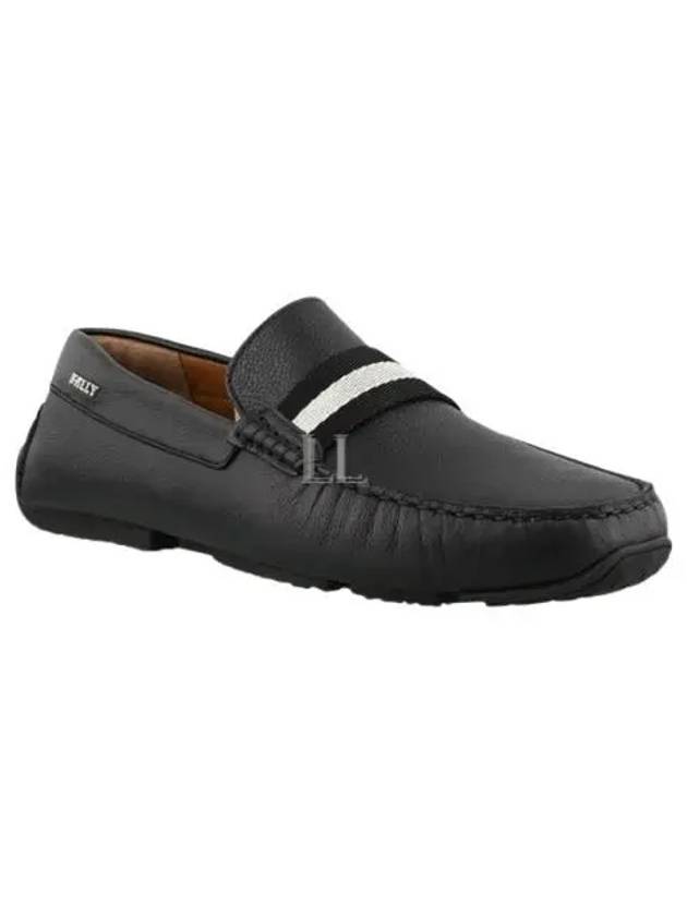 Men PEARCE Leather Driving Shoes Black - BALLY - BALAAN 2