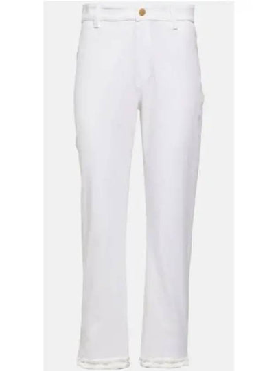 Tracy Cotton Straight Pants White - MAX MARA - BALAAN 2