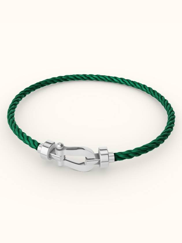 Posten bracelet medium white gold emerald 0B0075 6B1089 - FRED - BALAAN 1
