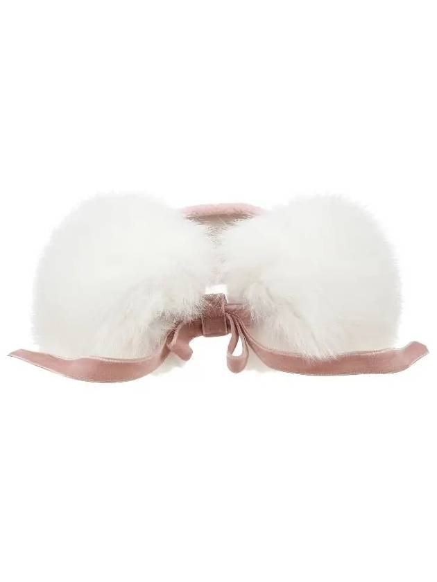 Real Fox Fur Visor OF8613LBPINK - ONOFF - BALAAN 3