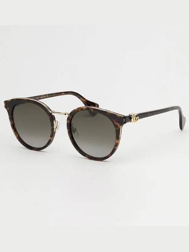 Eyewear GG Logo Round Sunglasses Havana - GUCCI - BALAAN 5