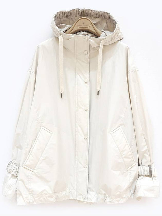 Women s hooded jacket zip up beige MB5742750 C1709 - BRUNELLO CUCINELLI - BALAAN 1