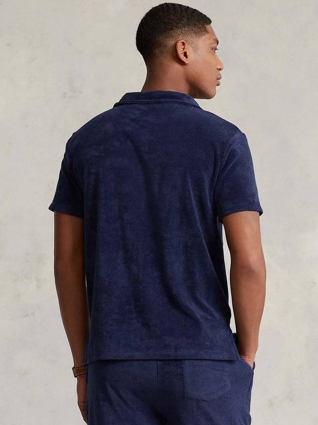 Embroidered Logo Pocket Short Sleeves Polo Shirt Navy - POLO RALPH LAUREN - BALAAN 3