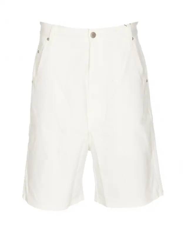 Alex Denim Bermuda Shorts White - AMI - BALAAN 1