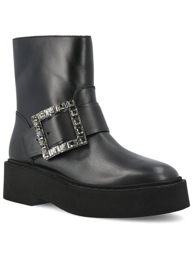 Viv' Rangers Biker Mid Boots Black - ROGER VIVIER - BALAAN 3