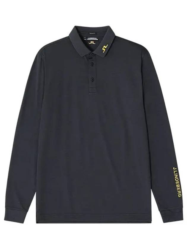 Tour Tech Long Sleeve PK Shirt Black - J.LINDEBERG - BALAAN 2