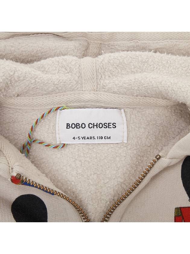 Kids brushed hooded zip up B224AC063 231 - BOBO CHOSES - BALAAN 8