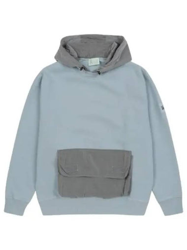 Aries Nylon Hybrid Hood Gray Blue - ARIES - BALAAN 1