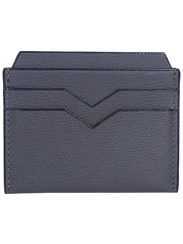 24SS Pebble Leather Card Wallet Smoke Gray SGNL0077028L99CC99 GF - VALEXTRA - BALAAN 2