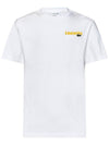 Men's Summer Pack Pigment Print Short Sleeve T-Shirt White - LACOSTE - BALAAN 1