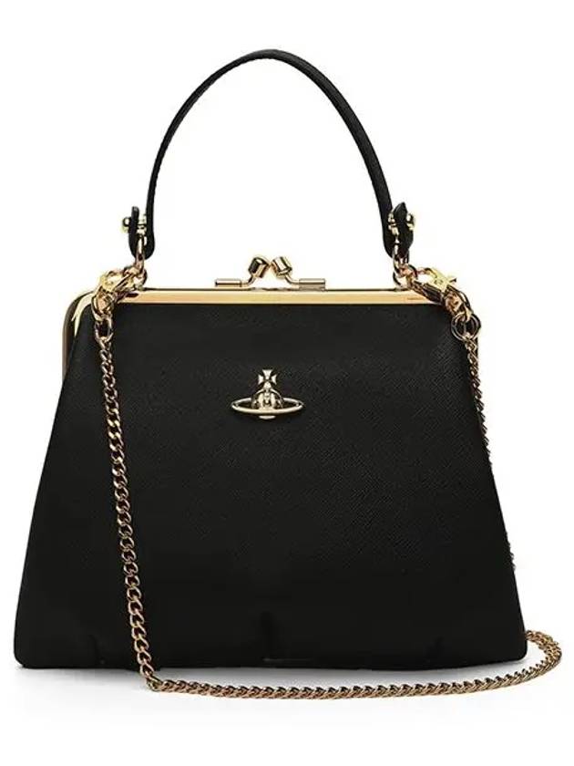 Granny Frame Tote Bag Black - VIVIENNE WESTWOOD - BALAAN 6