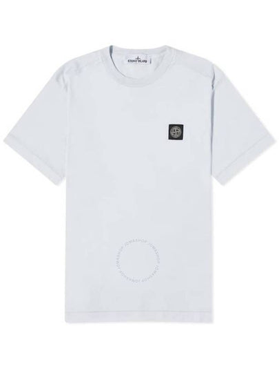 Logo Patch Short Sleeves T-Shirt Sky Blue - STONE ISLAND - BALAAN 2