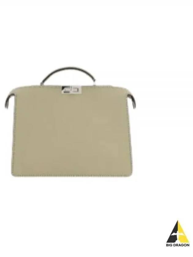 Peekaboo ISeeU Medium Selleria Leather Bag Beige - FENDI - BALAAN 2