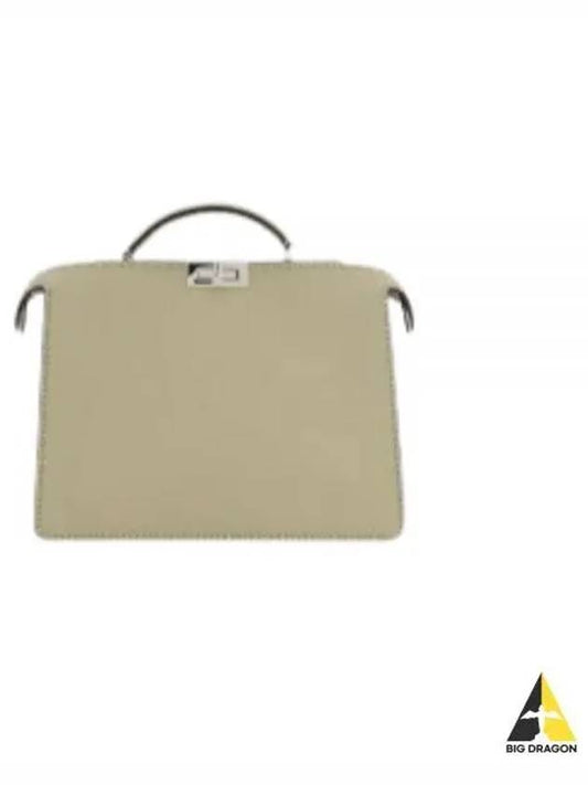 Peekaboo ISeeU Medium Selleria Leather Bag Beige - FENDI - BALAAN 2