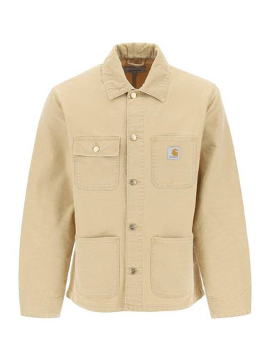 Dearborn Canvas Michigan Chore Shirt Jacket Beige - CARHARTT WIP - BALAAN 1