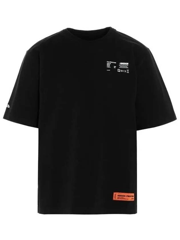 Heron Preston Logo TShirt HMAA019R21JER002 1001 - HERON PRESTON - BALAAN 1