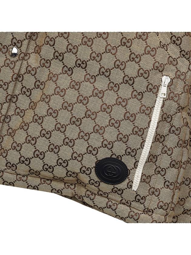 GG Canvas Hooded Padding Brown - GUCCI - BALAAN 7