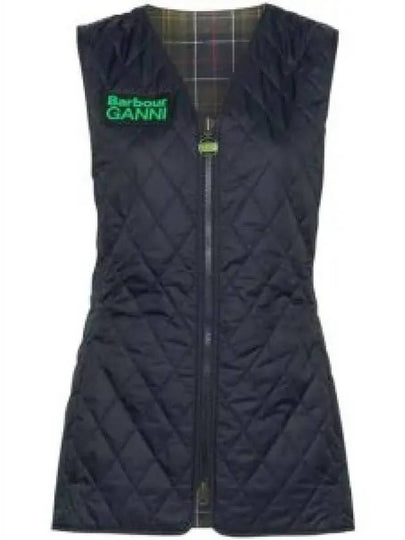 Betty Reversible Diamond Quilting Vest Navy - BARBOUR - BALAAN 2