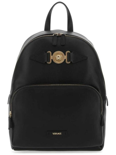 Medusa Bigi Leather Backpack Black - VERSACE - BALAAN 2