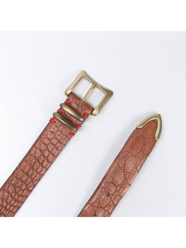 Eleventy Crocdile Punch Hole Buckle Belt - ELEVENTY MILANO - BALAAN 3