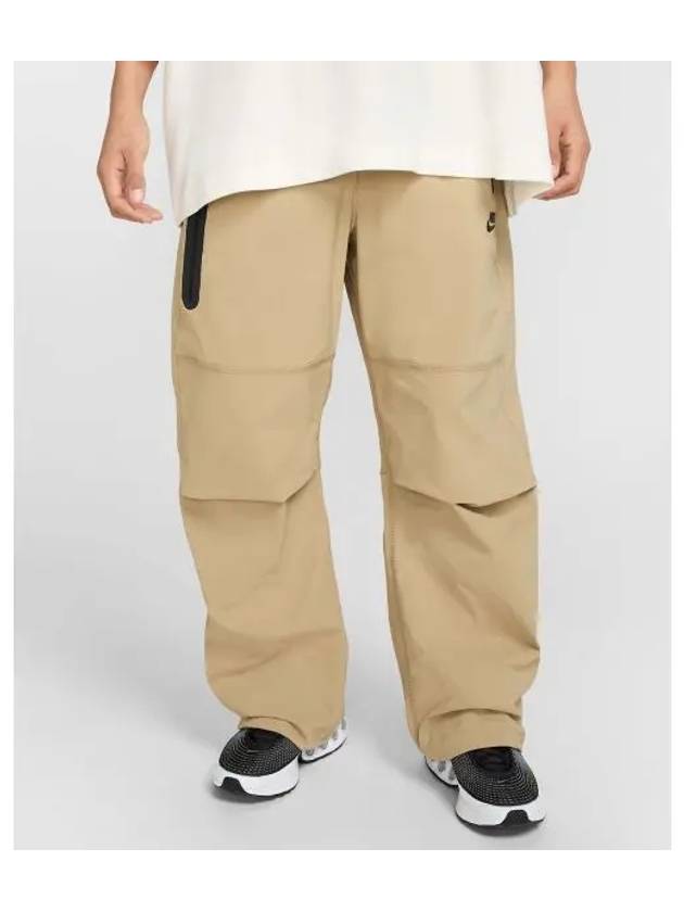 Tech Woven Open Hem Straight Pants Parachute Beige - NIKE - BALAAN 2