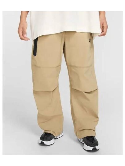 Tech Woven Open Hem Straight Pants Parachute Beige - NIKE - BALAAN 2