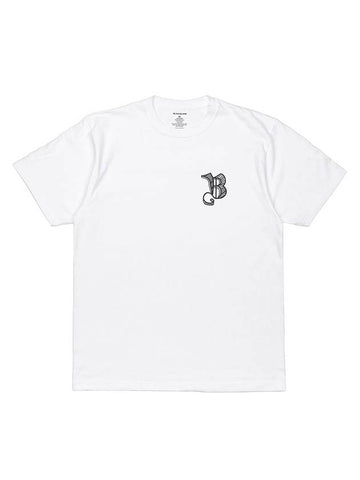 BBD Sketch Logo T Shirt White - BLACKBLOND - BALAAN 1