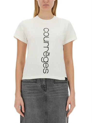 Courrèges T-Shirt With Logo - COURREGES - BALAAN 1