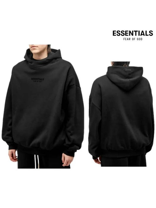 Men's Hooded Sweatshirt Hoodie Black - FEAR OF GOD ESSENTIALS - BALAAN 1