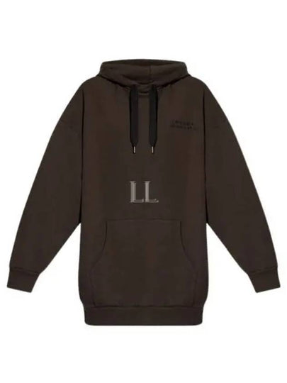 Solena Embroidered Logo Oversized Hoodie Faded Black - ISABEL MARANT - BALAAN 2