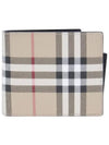 Vintage Check Half Wallet Beige - BURBERRY - BALAAN 2