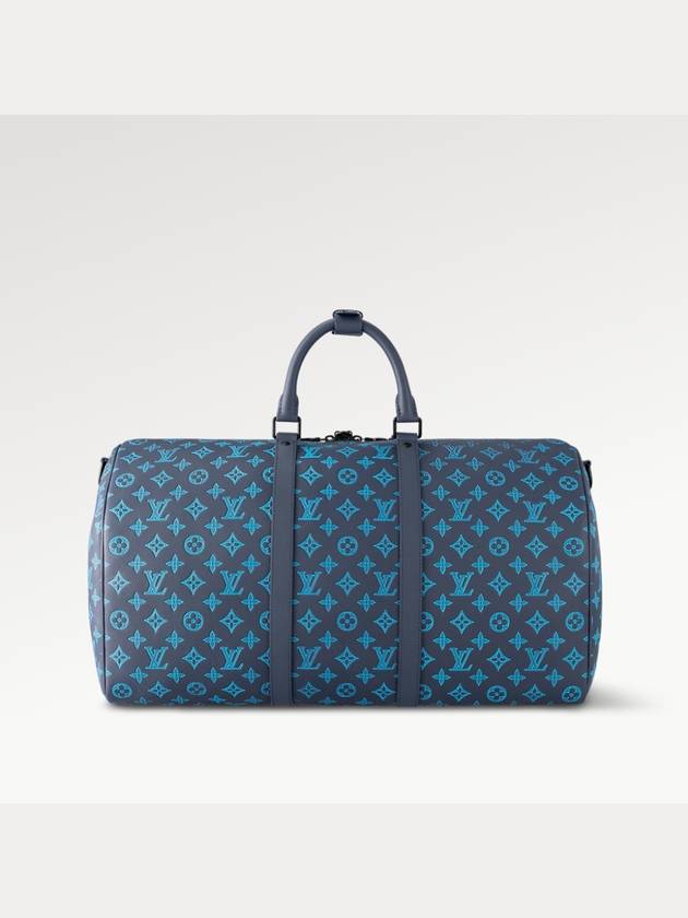 Keepall Bandouliere 50 Duffel Bag Blue - LOUIS VUITTON - BALAAN 4