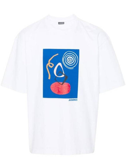 Le Cuadro Arty Painting Short Sleeve T-Shirt White - JACQUEMUS - BALAAN 2