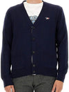 Tricolor Fox Patch Classic Cardigan Navy - MAISON KITSUNE - BALAAN 3