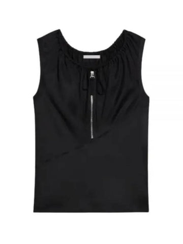 Drawstring Sleeveless Black - HELMUT LANG - BALAAN 1