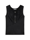 Drawstring Sleeveless Black - HELMUT LANG - BALAAN 2