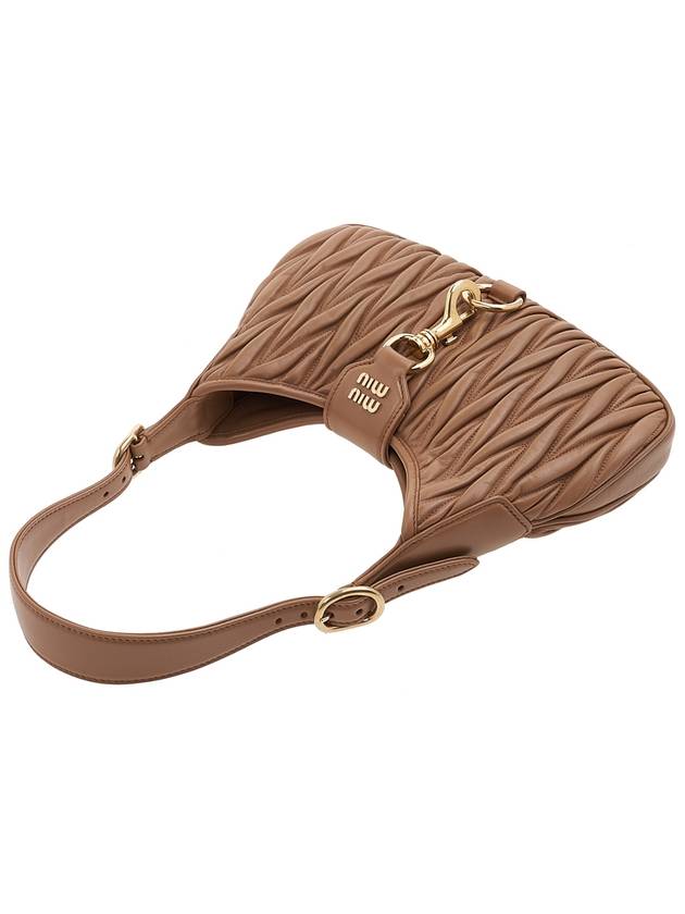 Materase Nappa Leather Hook Shoulder Bag Brown - MIU MIU - BALAAN 5