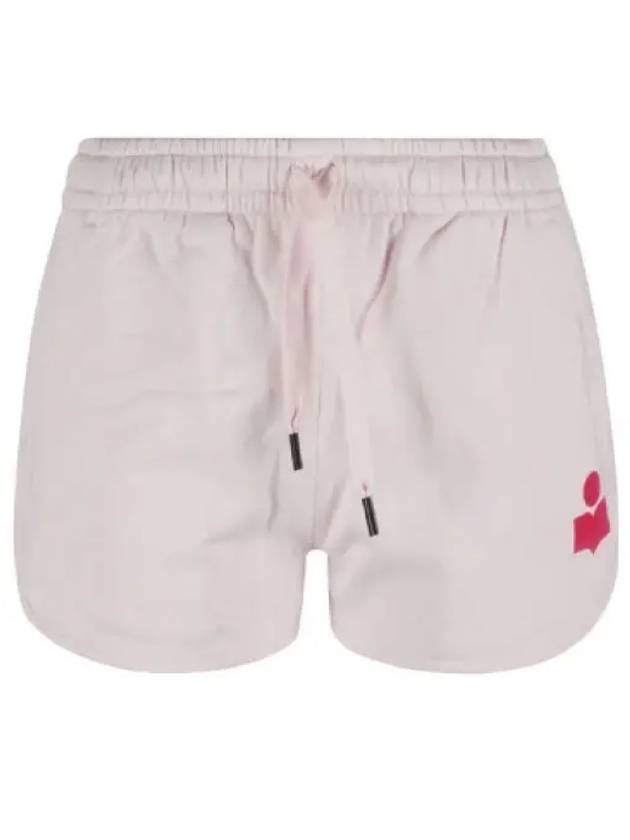 Mifa Logo Print Cotton Shorts Light Pink - ISABEL MARANT - BALAAN 2